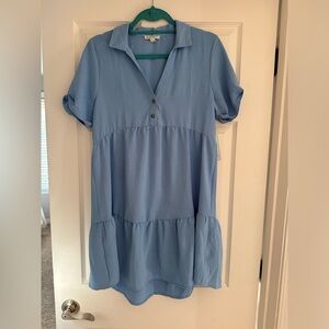 Blue Shift Dress - Medium